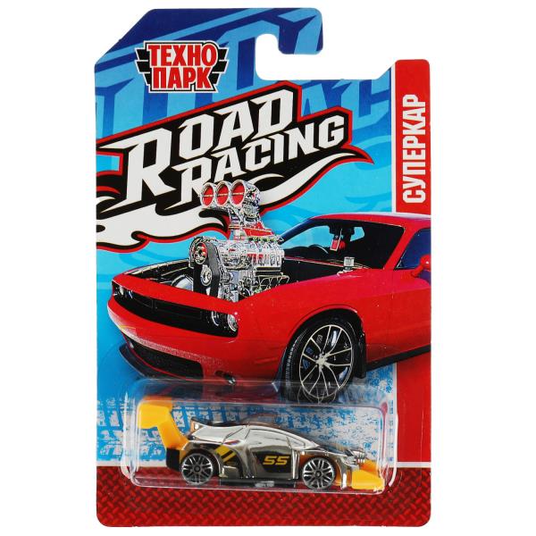 Machine en métal ROAD RACING SUISSE 7,5 cm, dans un assortiment, en blister. Parc technologique en cor.2*360шт
