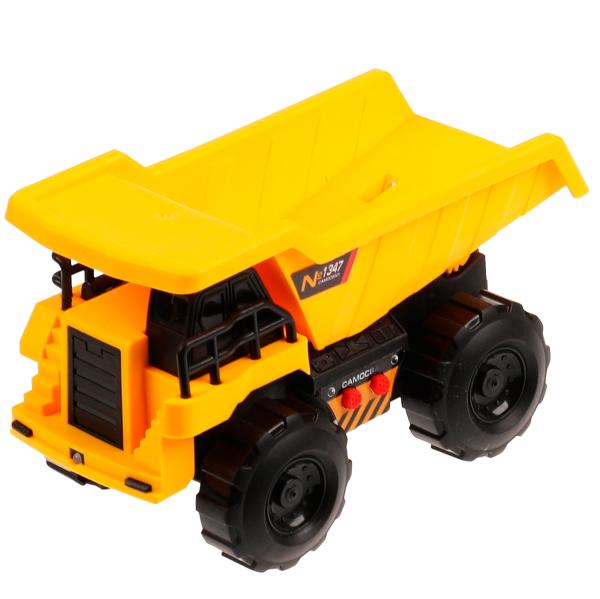 Машина пластик свет-звук САМОСВАЛ, 15 см, подв. дет., инерц.,кор. Технопарк в кор.2*48шт