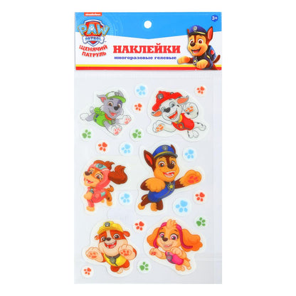 Наклейки гелевые, Щенячий Патруль щенячий патруль МУЛЬТИ АРТ