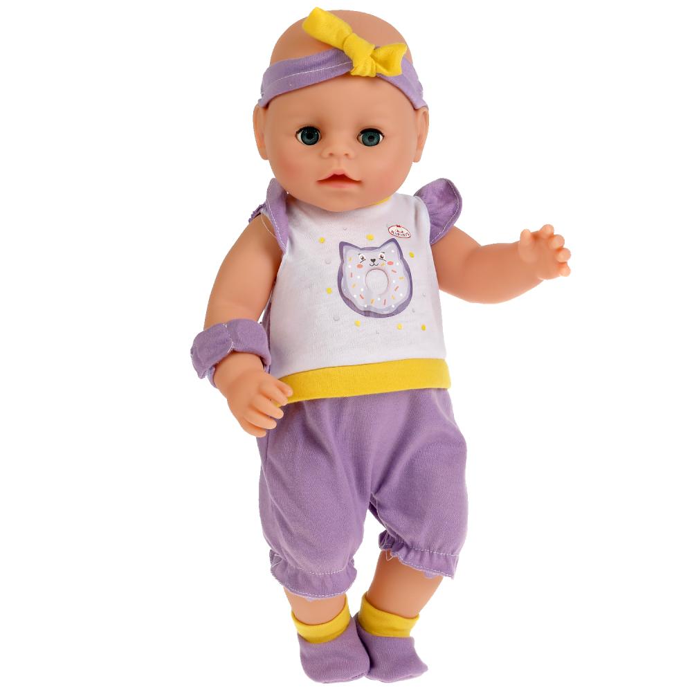 Пупс функциональный БАРБАРИКИ Ксюшенька 40см, пьет, писает, повязка, 4акс КАРАПУЗ в кор.2*6шт