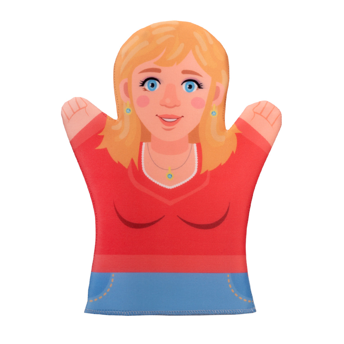 Théâtre domestique. Кукла-перчатка "Мама Люда"