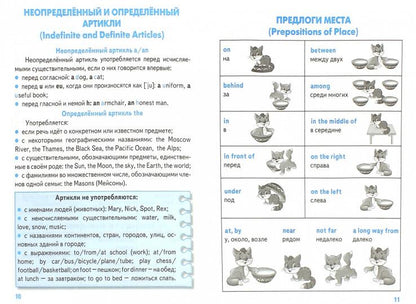 Правила по английскому языку для начальной школы. С наклейками-шпаргалками. Клементьева Т.Б.