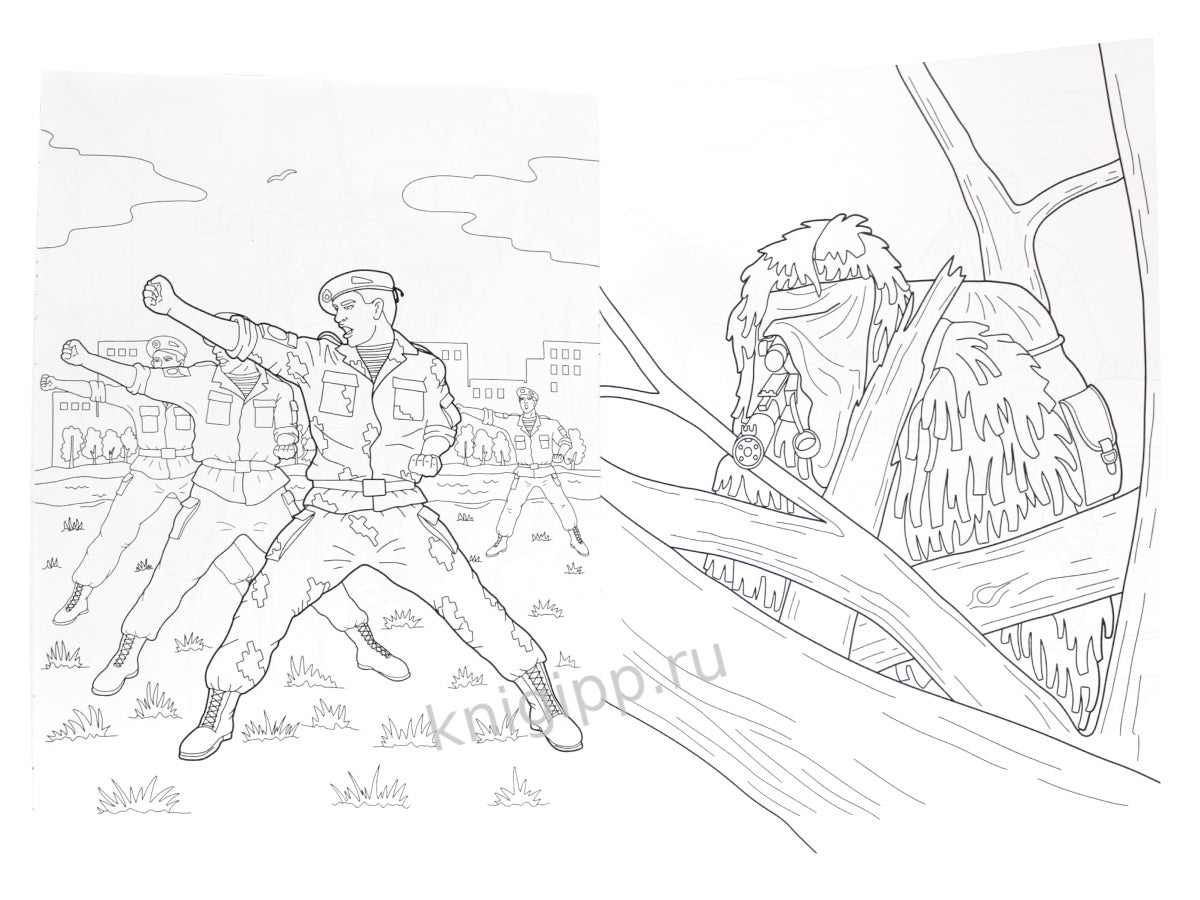 РАСКРАСКА для мальчиков. СОВРЕМЕННЫЕ СУПЕРГЕРОИ. Солдаты-победители