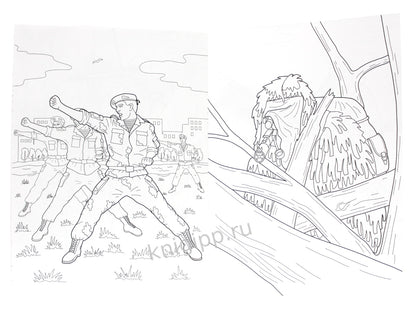 РАСКРАСКА для мальчиков. СОВРЕМЕННЫЕ СУПЕРГЕРОИ. Солдаты-победители