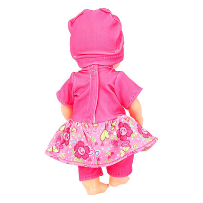 Пупс озвучка Шаинский музыка 20см, пьет, пишет, закр. глазки, 3акс КАРАПУЗ в кор.24шт