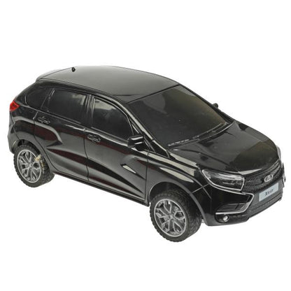 LADAXRAY-18L-BK Машина р/у LADA XRAY 18 см, свет, черн, кор. Технопарк в кор.36шт