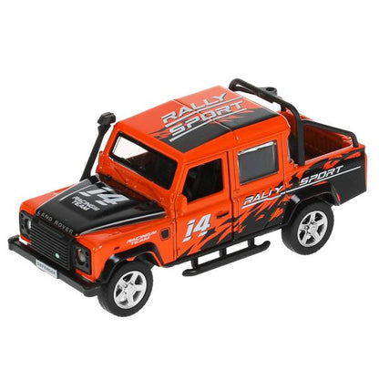 Machine en métal LAND ROVER DEFENDER PICKUP SAV 12 cm, double, sac, cor. Parc technologique dans le cor.2*36шт