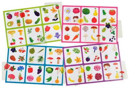 Пластиковое лото для малышей.4+.По грибы, по ягоды. Что лишнее?