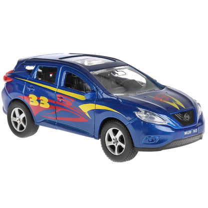 Machine métallique Nissan Murano 12 cm, ouverte et arrière, inerte. dans le cor. Parc technologique en cor.2*24шт