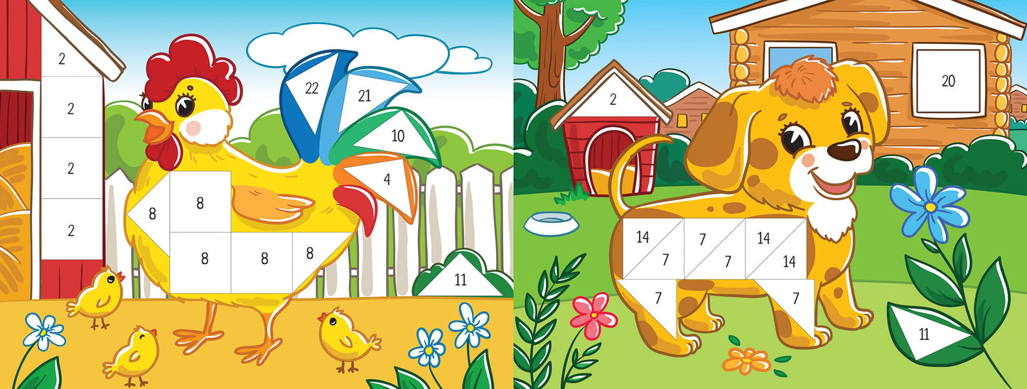 Забавные животные: книжка с наклейками