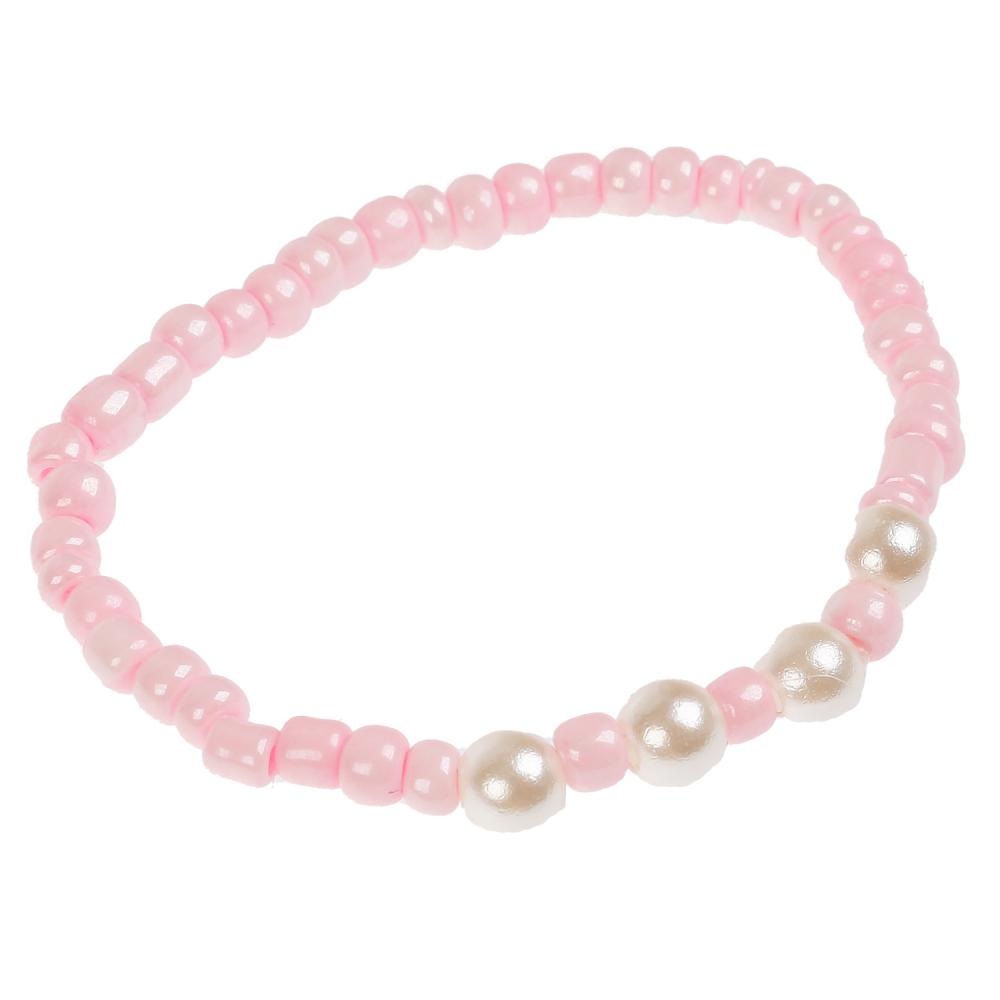 Акс-ры д/девочек СКАЗОЧНЫЙ ПАТРУЛЬ бижутерия (braslet+бусы) единорог МИЛАЯ ЛЕДИ уп-10шт в cor.100up