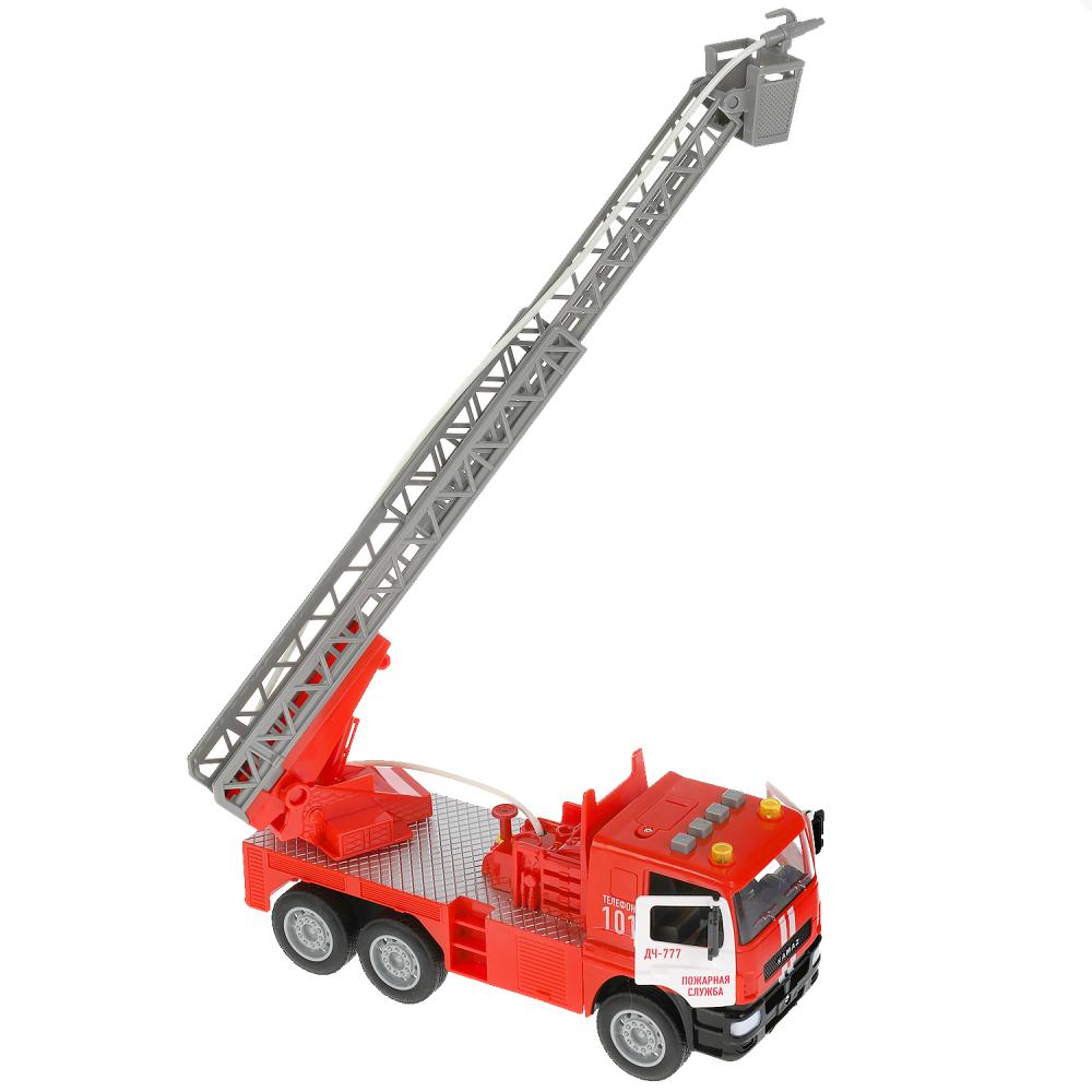 Machine à laver en plastique KAMAZ ПОЖАРНАЯ МАШИНА 30см, вода, двери, инер, кор. Parc technologique en cor.2*12шт