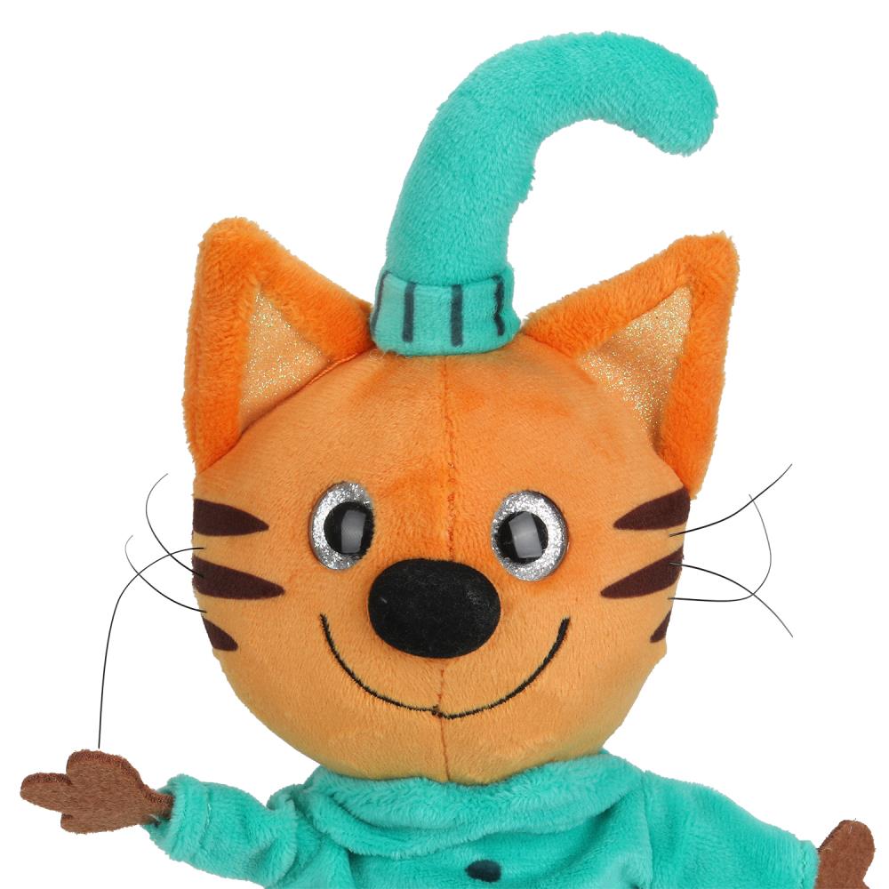 Игрушка мягкая Три Кота три кота Компот 16см, с глазами, озвучка. "МУЛЬТИ-ПУЛЬТИ" в кор.24шт