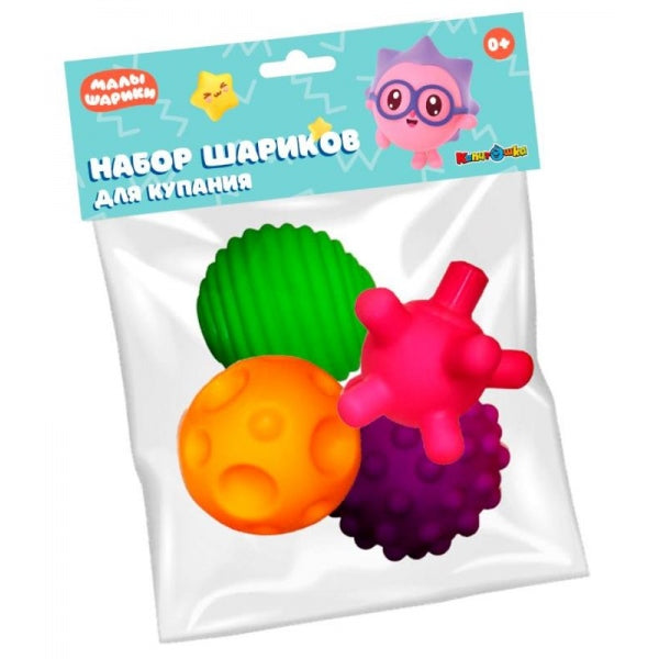 Набор шаров для купания Малышарики 4 шт. в пак. КАПИТОШКА в кор.2*100наб