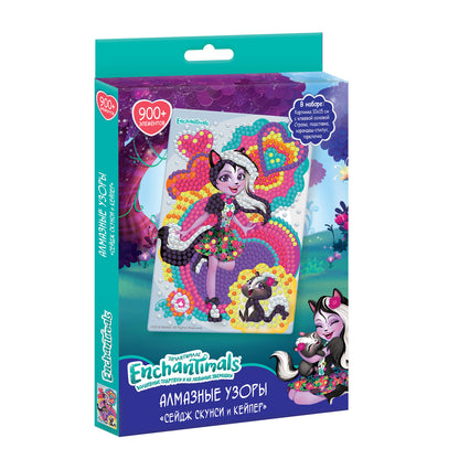 Энчантималс. Алмазные узоры. Сейдж Скунси и Кейпер. 10*15см арт. 04730