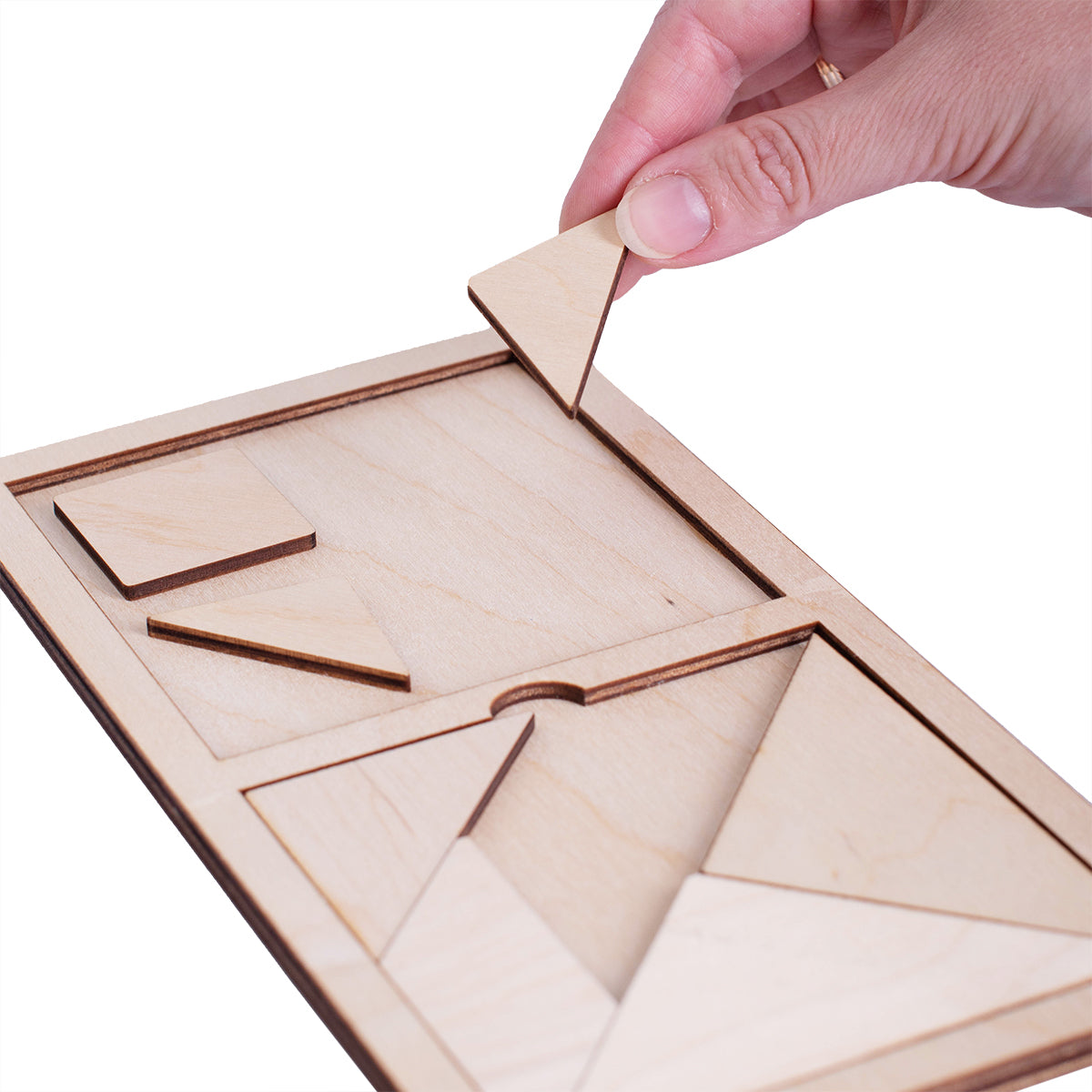 Игра-головоломка деревянная "Танграм" (большая)
