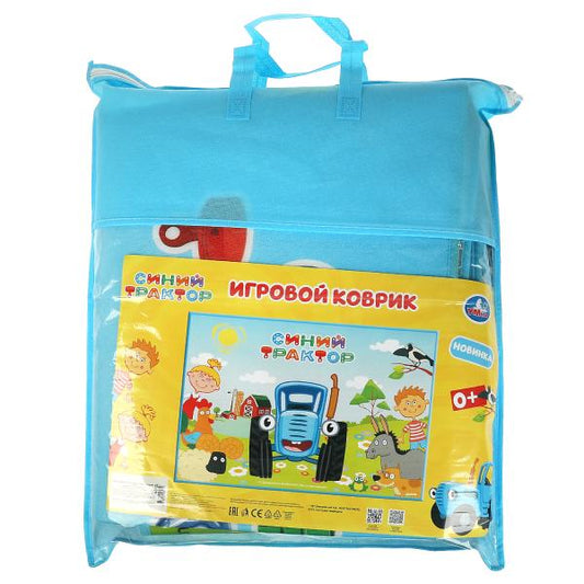 Коврик на фольгированной основе СИНИЙ ТРАКТОР 180*130*0,5 см.в сумке Умка в кор.50шт