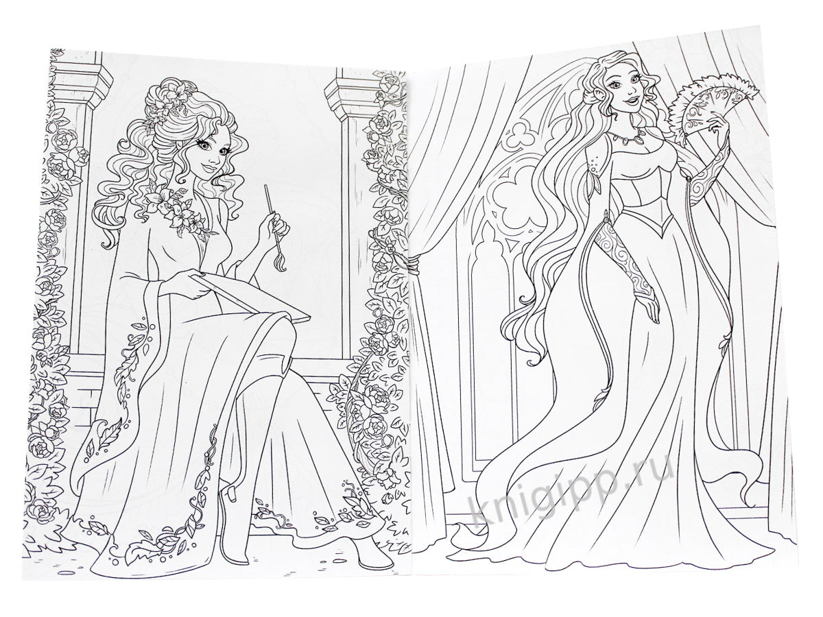 РАСКРАСКА А5 эконом. ПРЕКРАСНЫЕ ПРИНЦЕССЫ