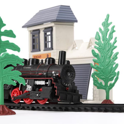 Железная дорога на бат. красная стрела свет, длина 251см, кор.41,5*25*4,3см ТЕХНОДРАЙВ в кор.2*24шт