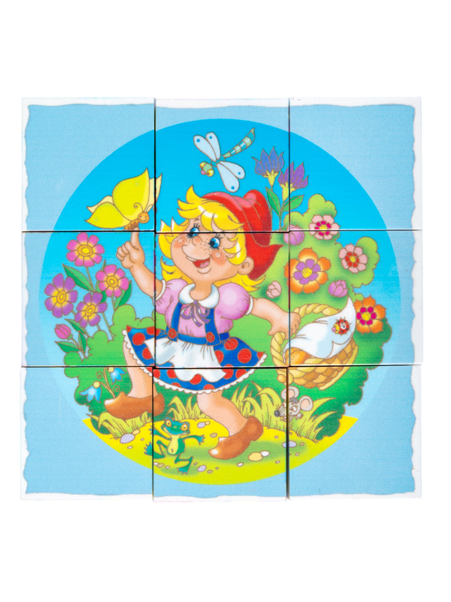 Cubes "Цветные сказки-4" (sans autocollants) 9 pièces art.00682