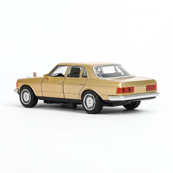 Модель металл MERCEDES-BENZ w116 12,5см инерция, двери Технопарк в кор.2*120шт