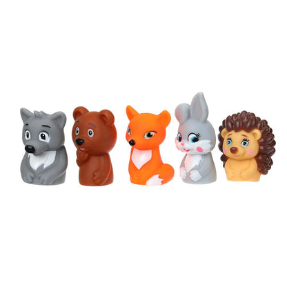 Игрушка пластизоль для купания пальчикового театра животных на блист. КАПИТОШКА в кор.2*96шт