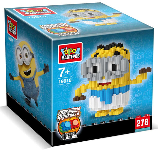 Конструктор 3D сборная фигурка миньон, 278 дет. Город мастеров в кор.180шт