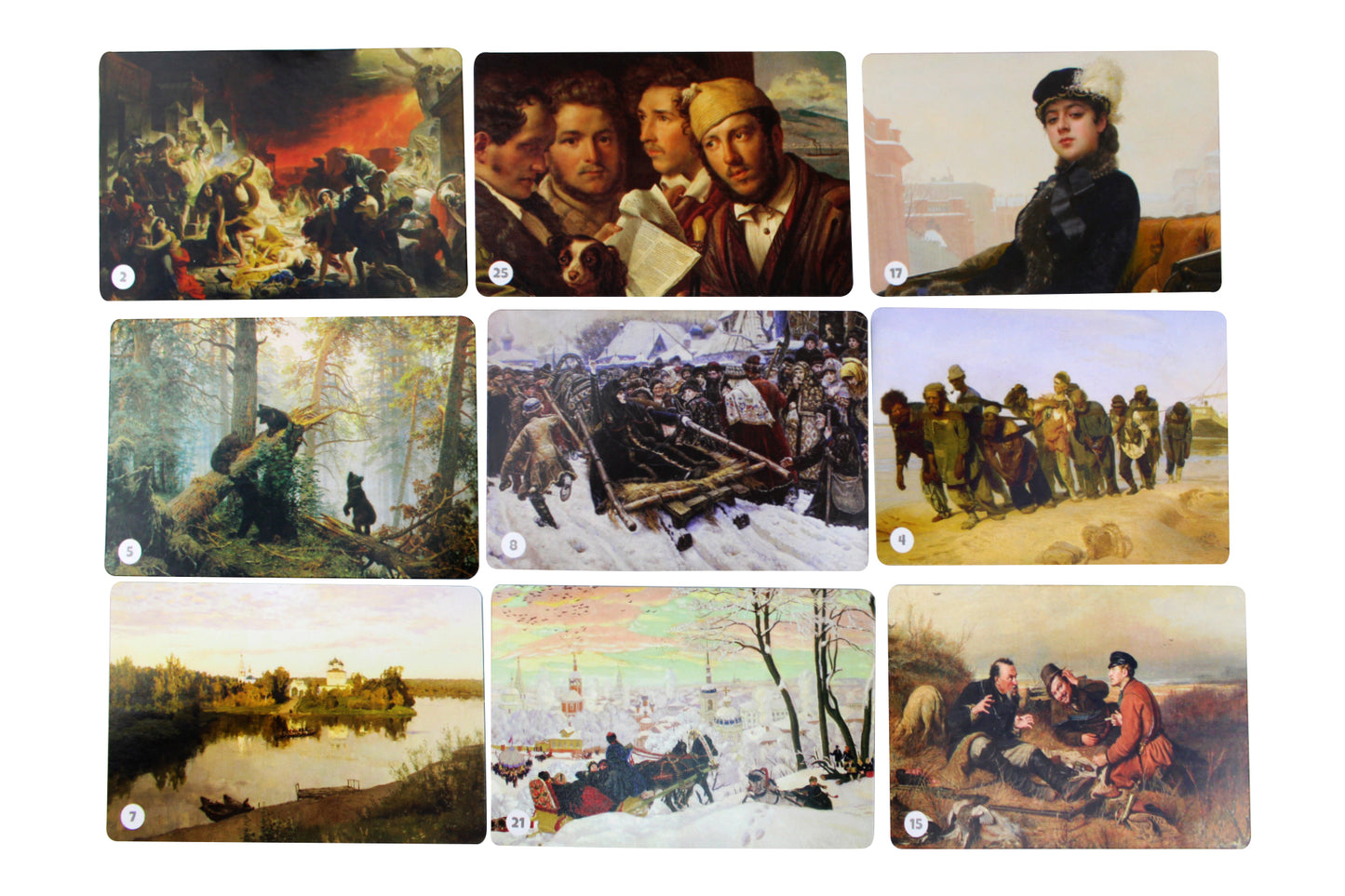 Игра настольная МЕМО "Картины русских художников" (50 cartes)