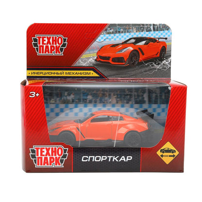 Machine en métal СПОРТКАР, 11 см, инерц, кор. Parc technologique en cor.2*120шт