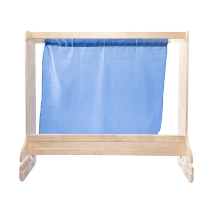 Ширма деревянная для кукольного театра (76,5см х 36,5см х 69,5см) неокр.