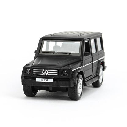 Машина металл MERCEDES-BENZ G-CLASS МАТОВЫЙ 12 см, двер, багаж, черный, кор. Технопарк в кор.2*36шт