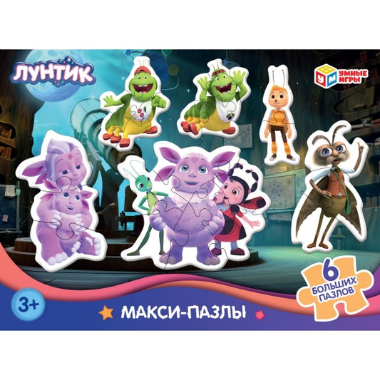 Лунтик. Игра-головоломка с фигур.дет.190х141х35 мм. Умные игры в кор.24шт
