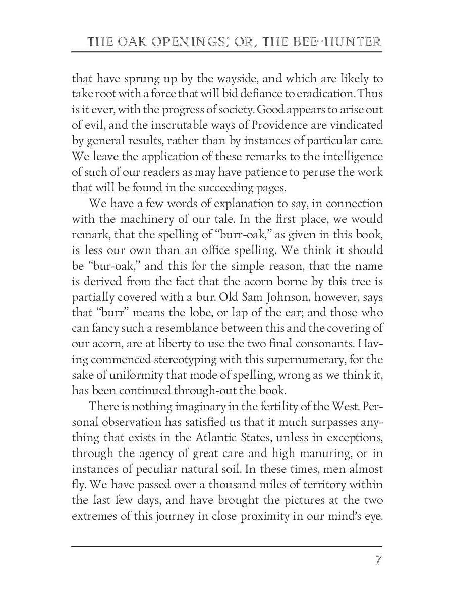 The Oak Openings; or, the Bee-Hunter = Прогалины в дубровах, или Охотник за пчелами на англ.яз. Cooper J.F.