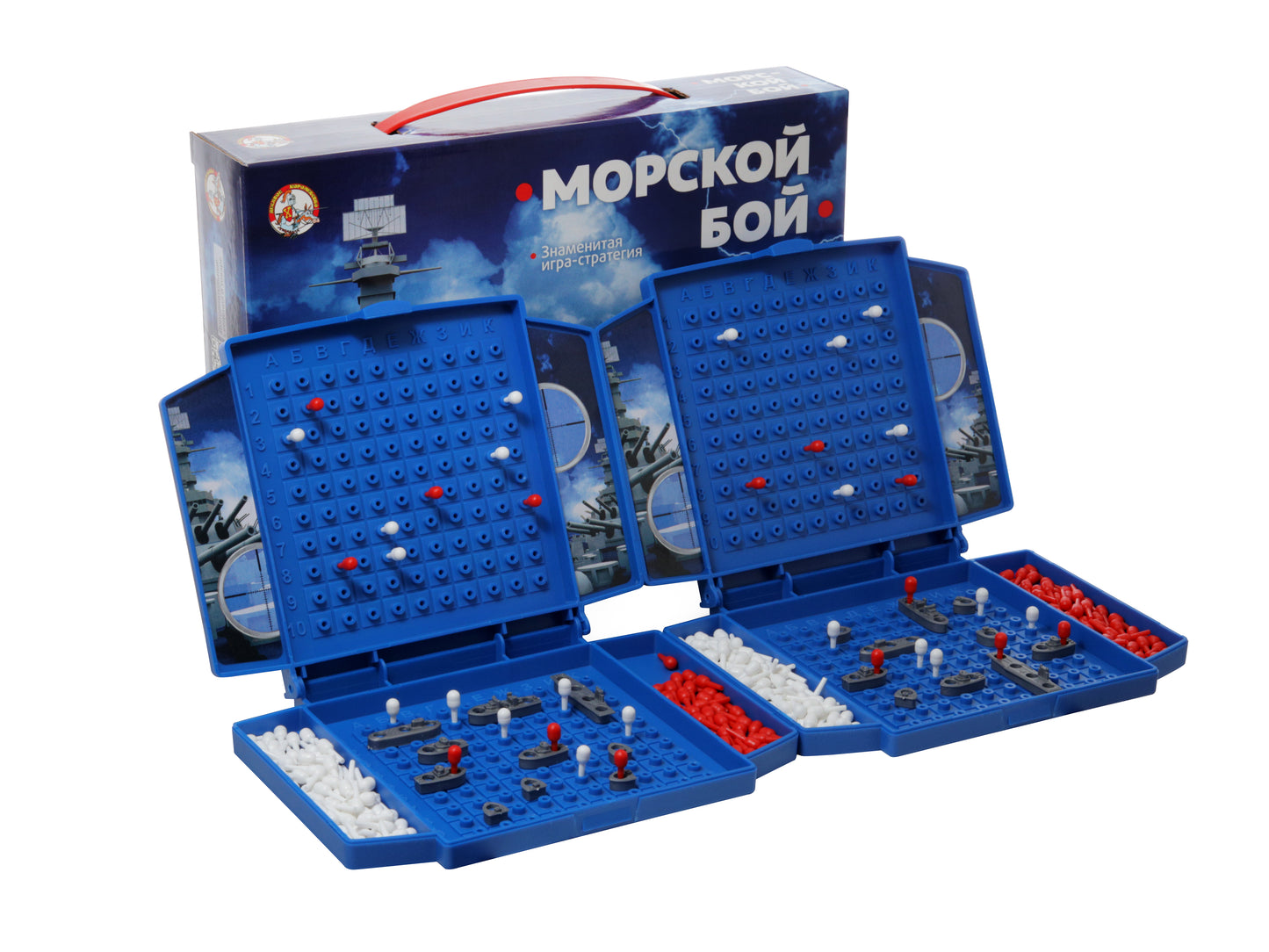 ИГРА НАСТОЛЬНАЯ "МОРСКОЙ БОЙ" (МИНИ) в кор.10шт