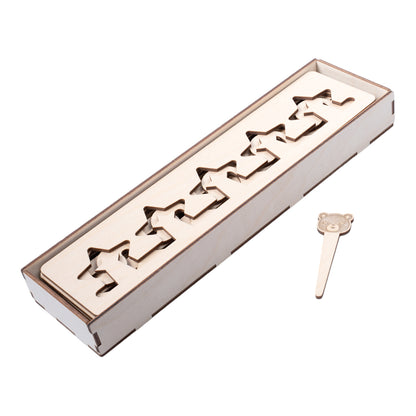 Игра развивающая деревянная "Магические линейки" (трафареты)