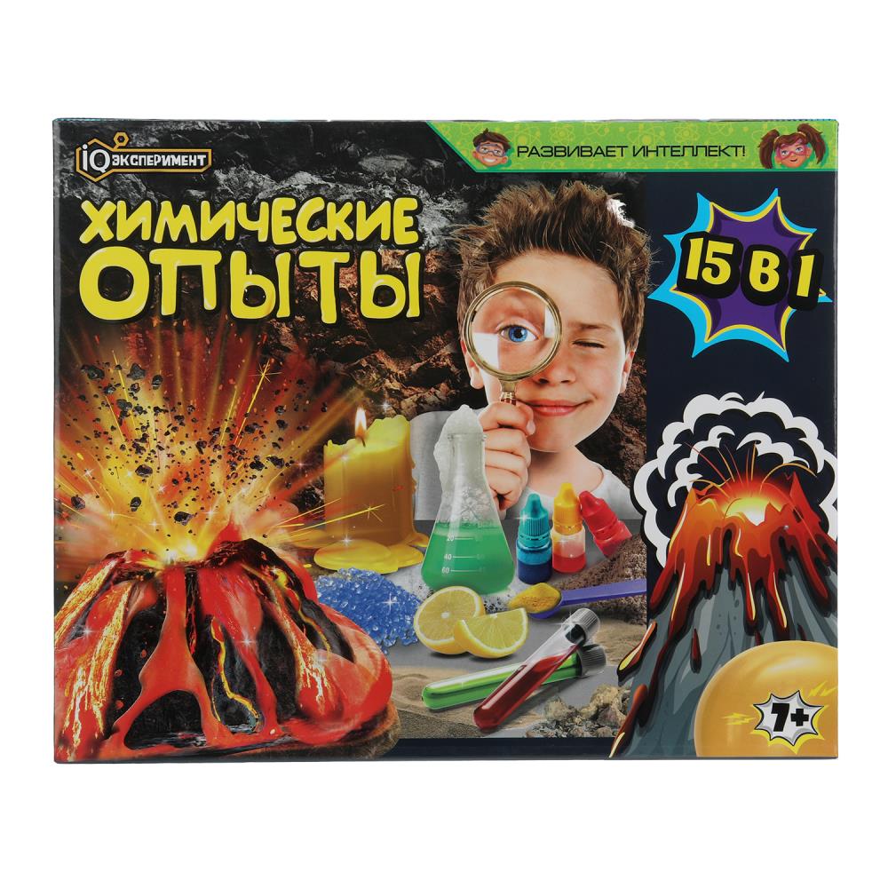 Набор опыта химии, 15-в-1 IQ Эксперимент в кор.8шт