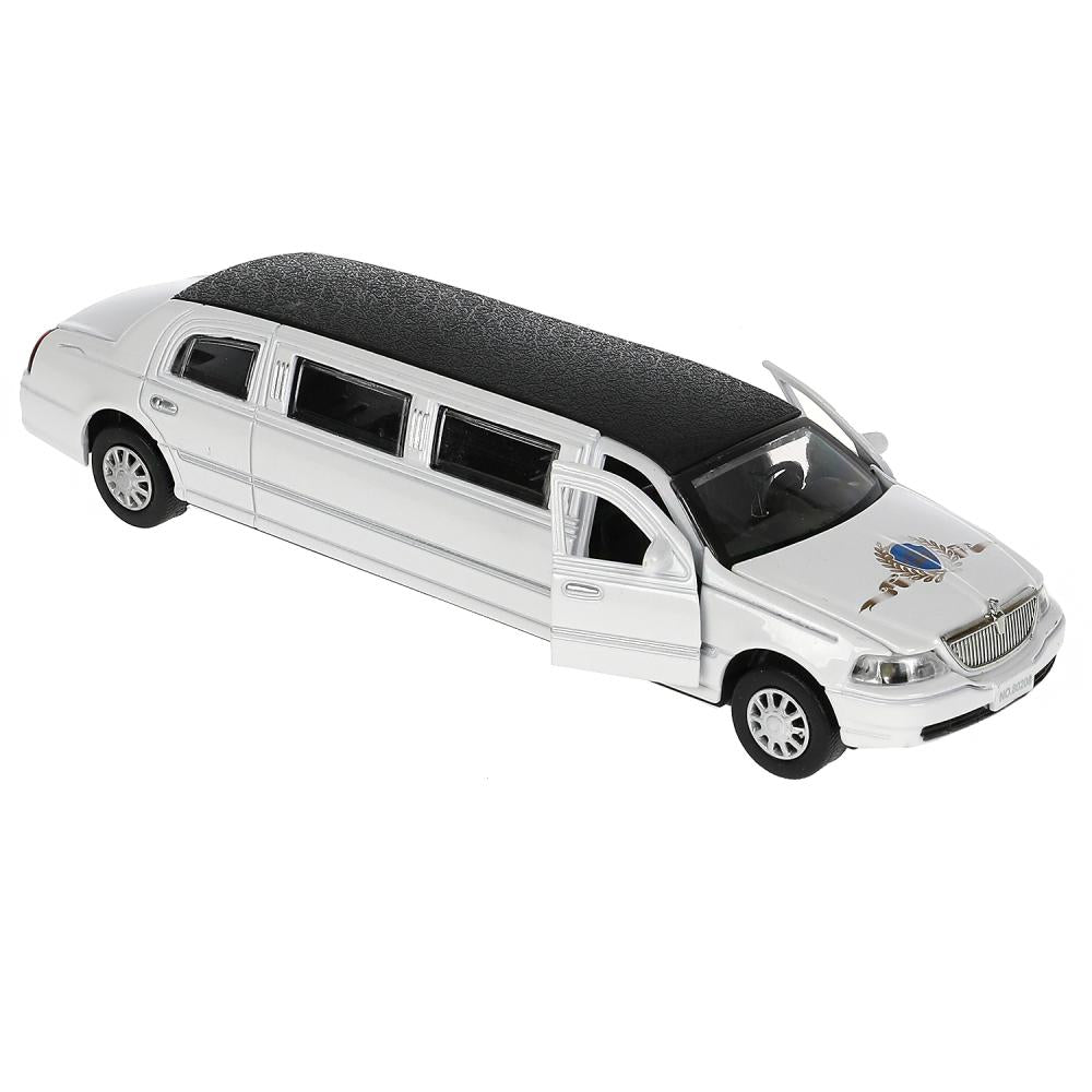 LIMO80208-18SL-MIX 313421 Машина металл свет-звук ЛИМУЗИН 18 см, двери, капот, инерц, ассорт, кор.