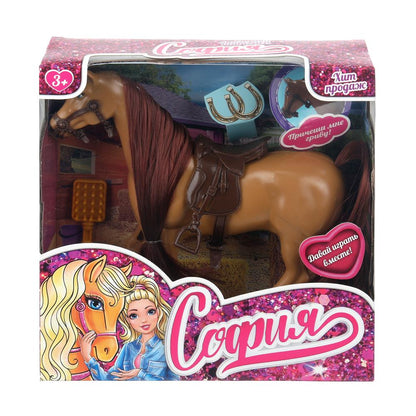 Аксессуары для кукол 29 см лошадь для Софии, акс, кор КАРАПУЗ в кор.2*36шт
