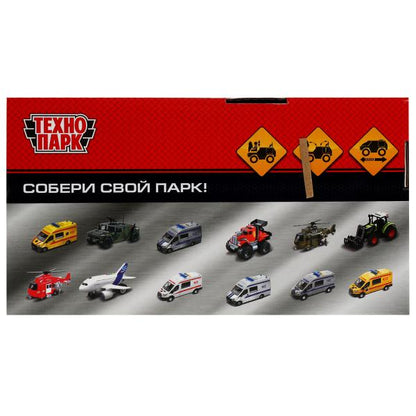 2009A450-R 337973 Модель пластик МАРСОХОД 16 см, дверь, инерц., подвиж. дет., кор. Технопарк в кор.2