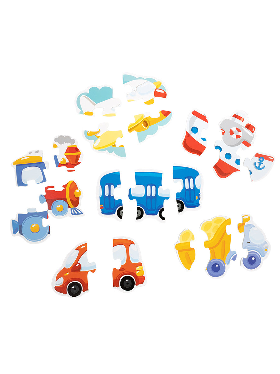 Jouets pour bébé, 6 pièces, "Тransport" (мягкие)