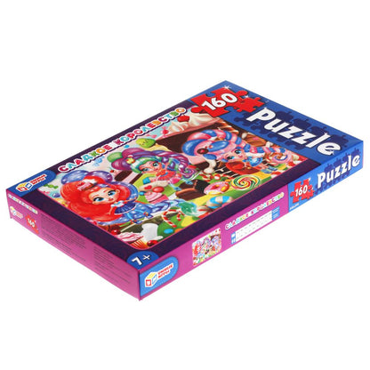 Сладкое королевство Пазлы классические в коробке. Пазл 160 деталей. Умные игры в кор.12шт