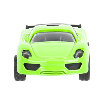 Machine en métal Hot Vils SPПОРТКАР 9,5 см, зеленый, инерц., kor. - dans le cor.2*120шт