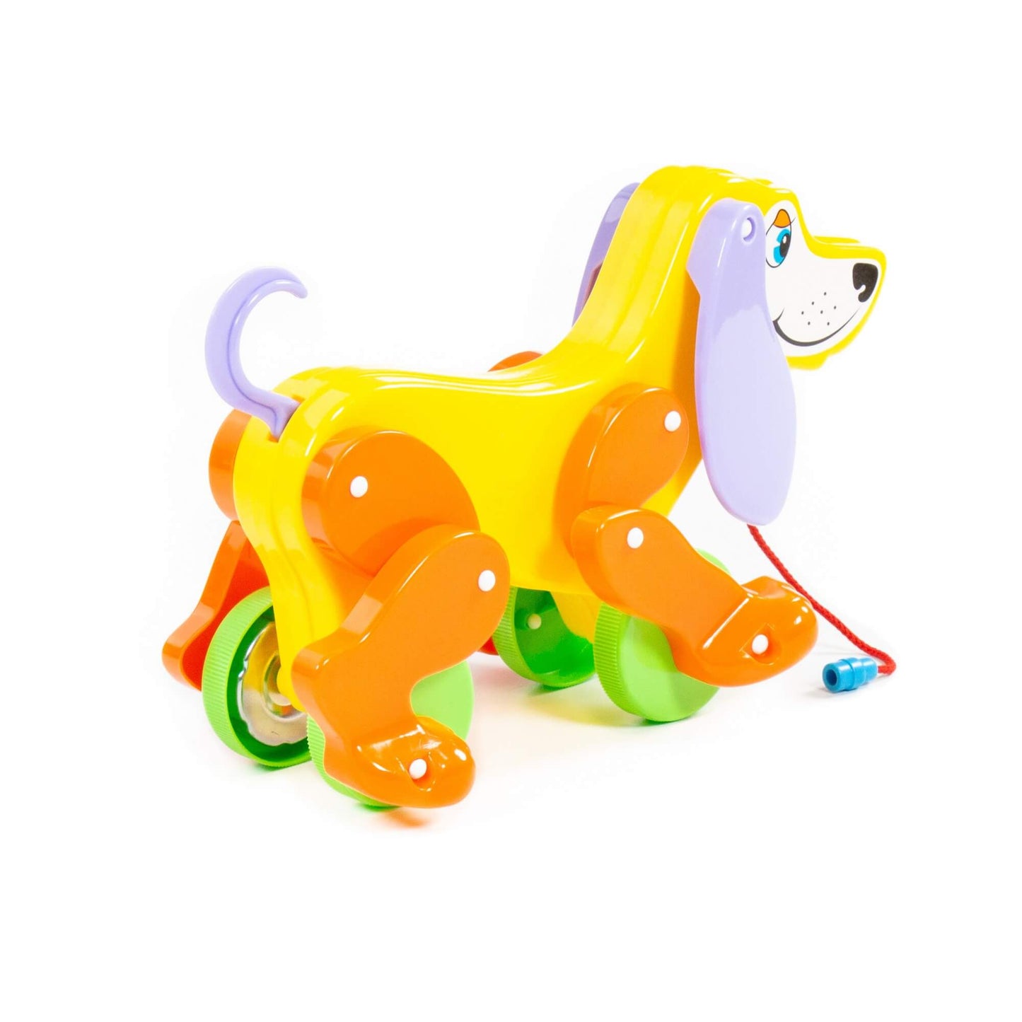 Каталка на веревочке собака "Боби" 30х13х19 см