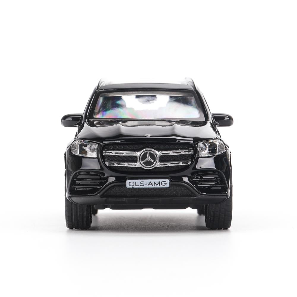 Машина металл MERCEDES-BENZ gls class amg 12см, дв,баг,ин,черный, кор. Технопарк в кор.2*36шт