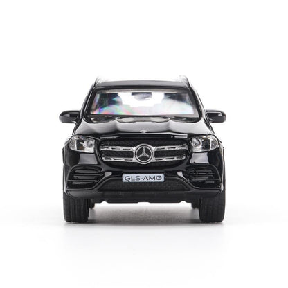 Машина металл MERCEDES-BENZ gls class amg 12см, дв,баг,ин,черный, кор. Технопарк в кор.2*36шт