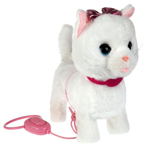 Интерактивная кошка Фиса 22см с пультом-поводком, озвучена МОЙ ПИТОМЕЦ в кор.12шт