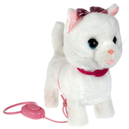 Интерактивная кошка Фиса 22см с пультом-поводком, озвучена МОЙ ПИТОМЕЦ в кор.12шт