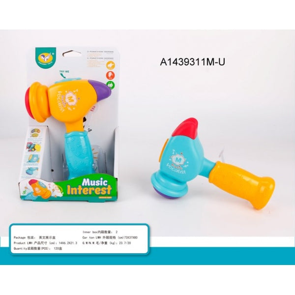 Молоточек муз., цвет в ассорт. 855-72D в кор. в кор.2*60шт