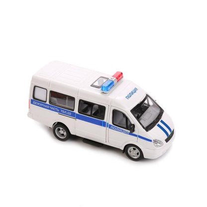 МАШИНА ИНЕРЦ. ДЕЖУРНАЯ ЧАСТЬ, СВЕТ+ЗВУК, РУСС. ДИЗАЙН 9098/9098-D В РУСС. КОР. 23*11СМ в кор.2*12шт