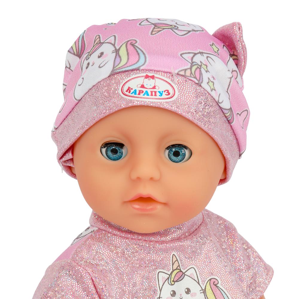 Пупс озвучивает 25см, Шаинский музыка пьет, пишет, закр. глазки, 4акс, 2000 слов КАРАПУЗ в кор.24шт
